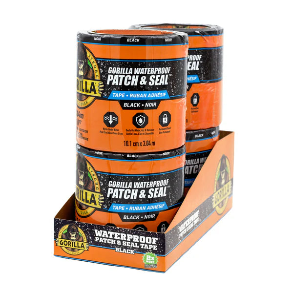 GG 10ft. Waterproof Patch Black 4-PDQ
