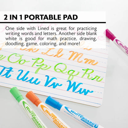 Double Slided Dry Erase Lap Boad 9" X 12"