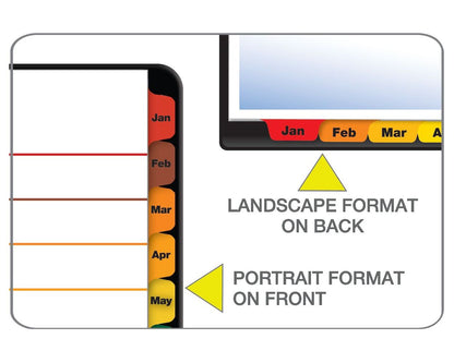 Printable Dividers Monthly Multicolor Letter