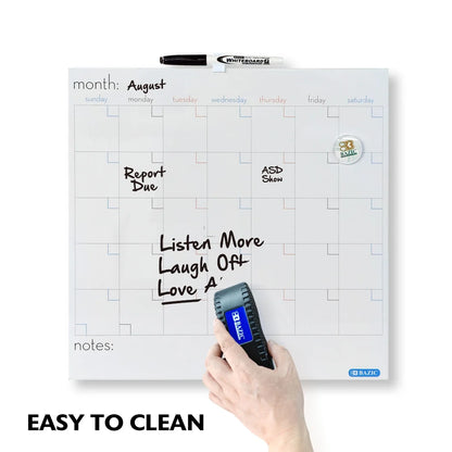 Magnetic Dry Erase Calendar Tile 14" X 14"