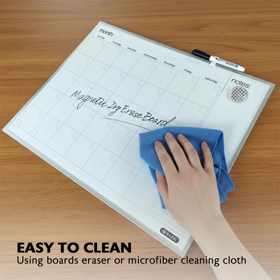 Magnetic Dry Erase Calendar Aluminium 16" X 20"
