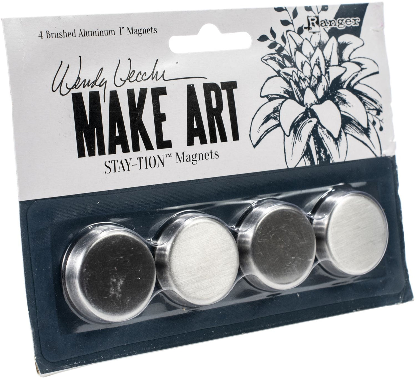 Wendy Vecchi MAKE ART Stay-tion |  1" Magnets | 4Pkg