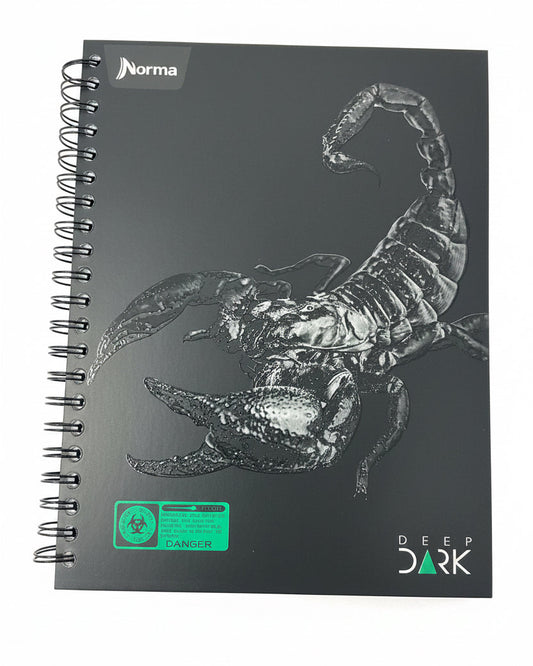 Libreta Argollada Deep Dark Gde 10 Sub. Durabook 400 PG