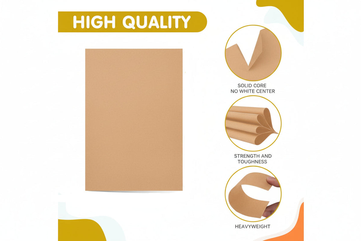 Cardstock Smooth Kraft 50 Sheets 8.5''x11''