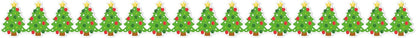 CHRISTMAS TREE DECO TRIM BORDER