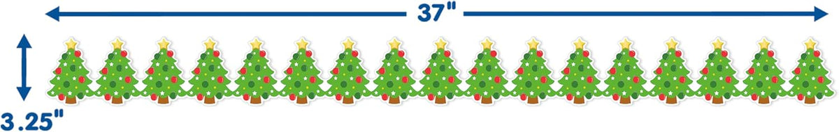 CHRISTMAS TREE DECO TRIM BORDER