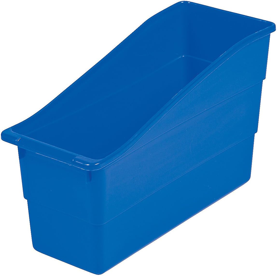 BLUE PLASTIC BOOK BIN