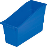 BLUE PLASTIC BOOK BIN