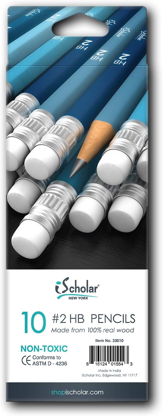 #2 HB Pencil Blue Colors