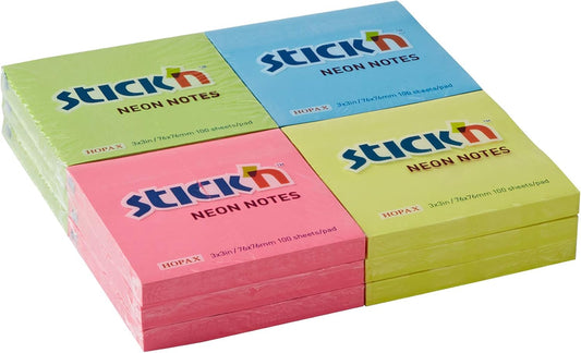 NOTAS ADHESIVAS ROSADO NEON ("3X2") - 100 HOJAS