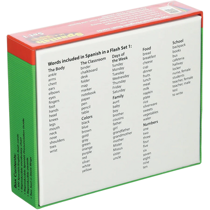 Spanish in a Flash Cards Set 1