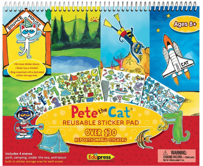 Pete the Cat Reusable Sticker Pad