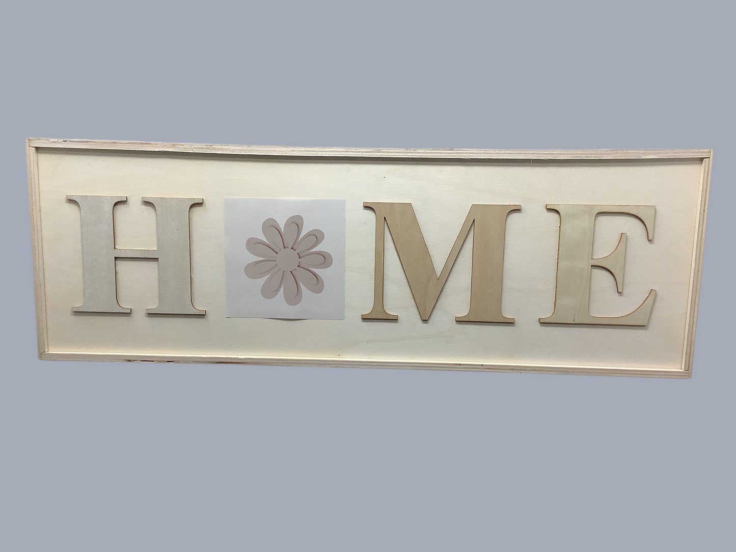 UNFINISHED WOOD INTERCHANGEABLE HOME SIG