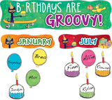 PETE THE CAT BIRTHDAYS ARE GROOVY MINI BULLETIN BOARD SET 45 PCS