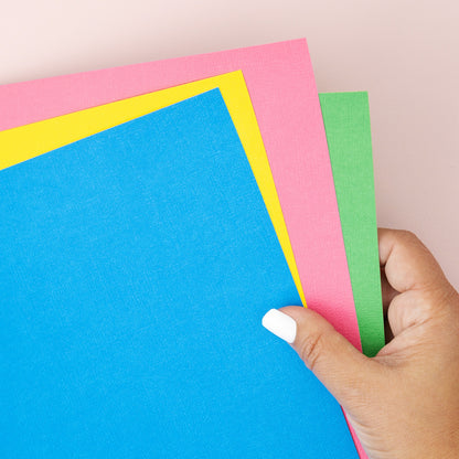 Primary Pizazz | Textured Cardstock Pad| 12"X12"| 30/Pk