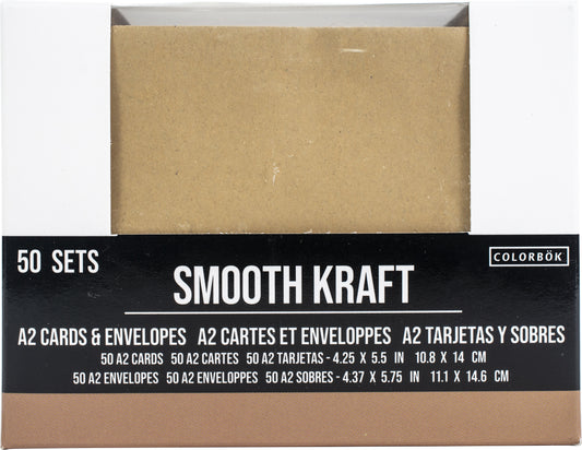 Kraft A2 Cards Envelopes | 50/Pk