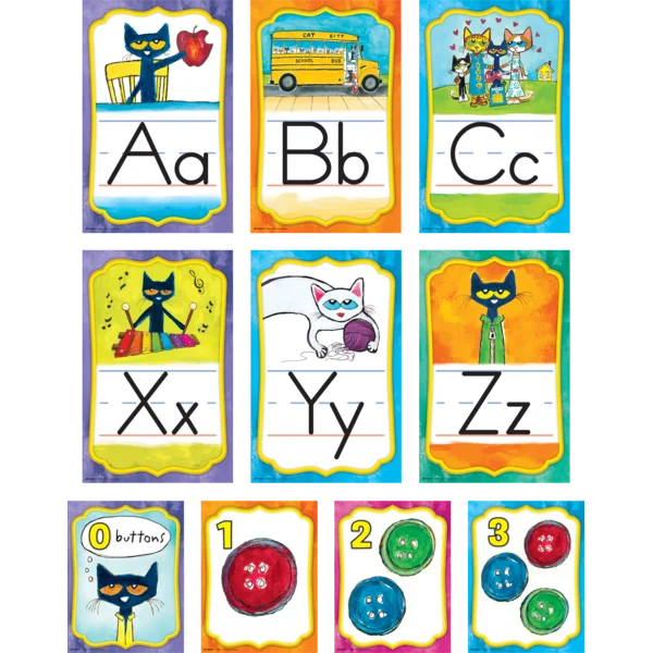 PETE THE CAT ALPHABET BULLETIN BOARD SET