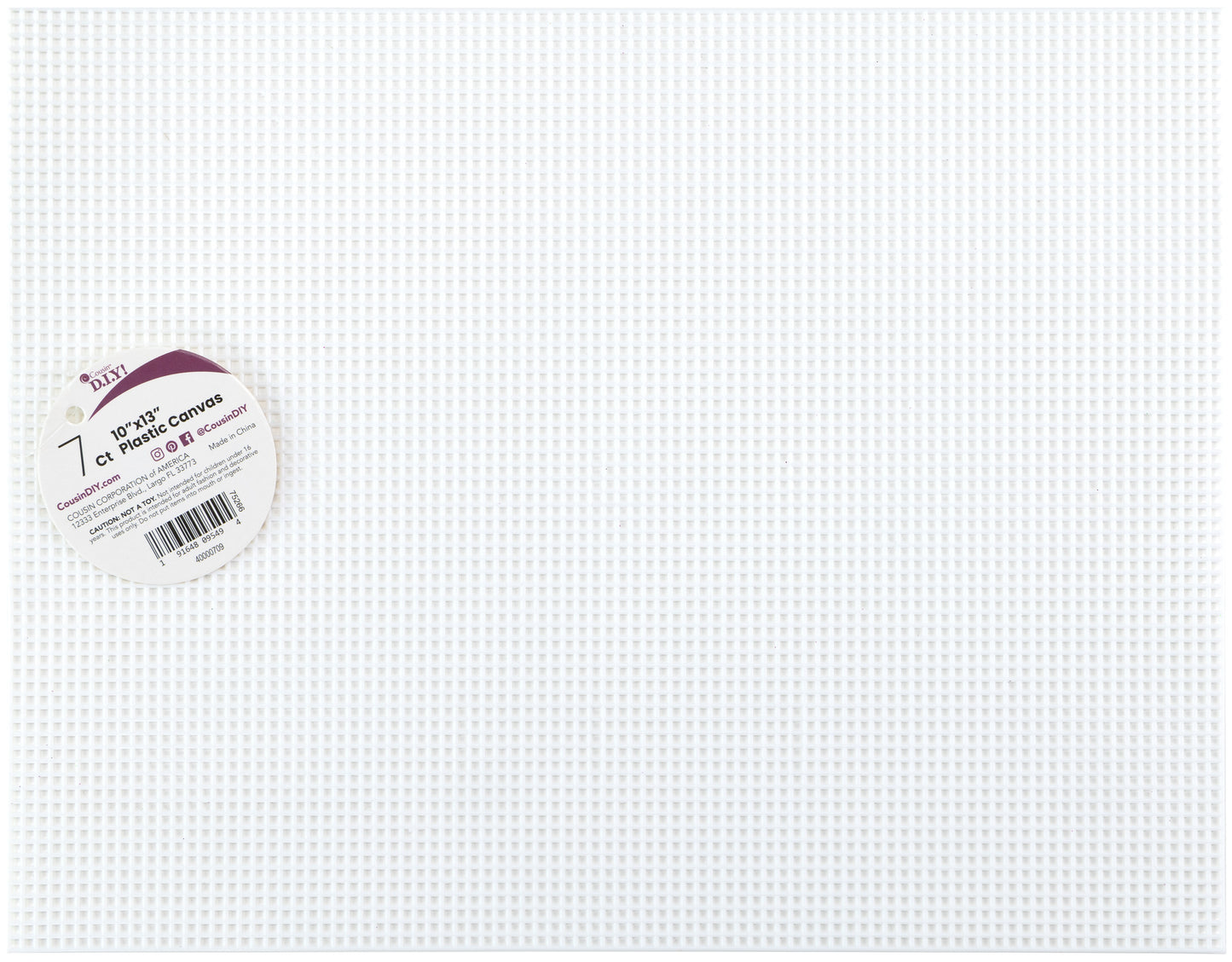 CousinDIY Plastic Canvas 7 Count | White |  10"X13"