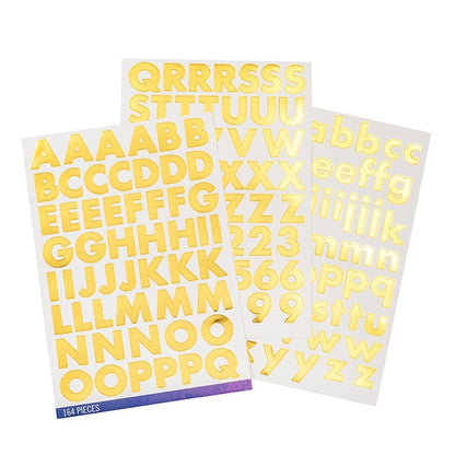 Gold Foil Bold | Large | 164 stickers