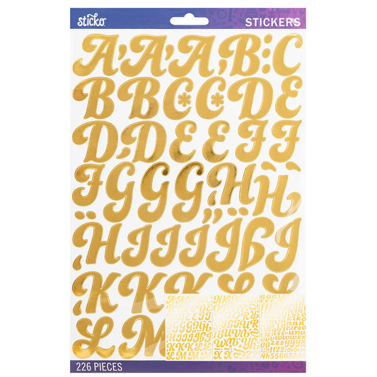 Gold Foil Funki Dori | Large | 226 stickers