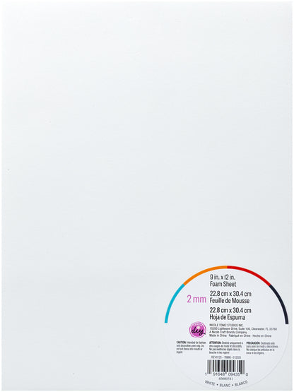 CousinDIY Foam Sheet | White | 9"X12"