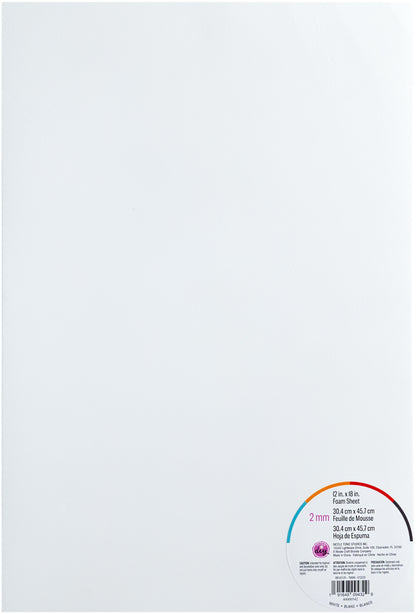 CousinDIY Foam Sheet | White | 12"X18"