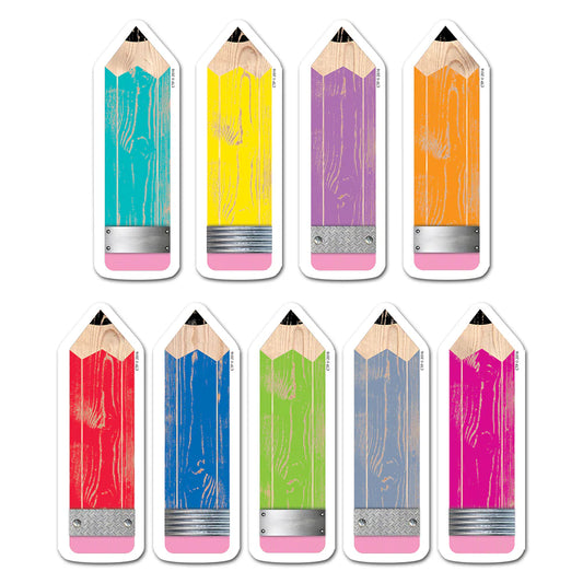 PENCILS UPCYCLE STYLE 6" DESIGNER CUT-OUT
