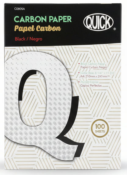 Carbon Paper | Black Color | Letter Size – imagen 1 - JA Riollano