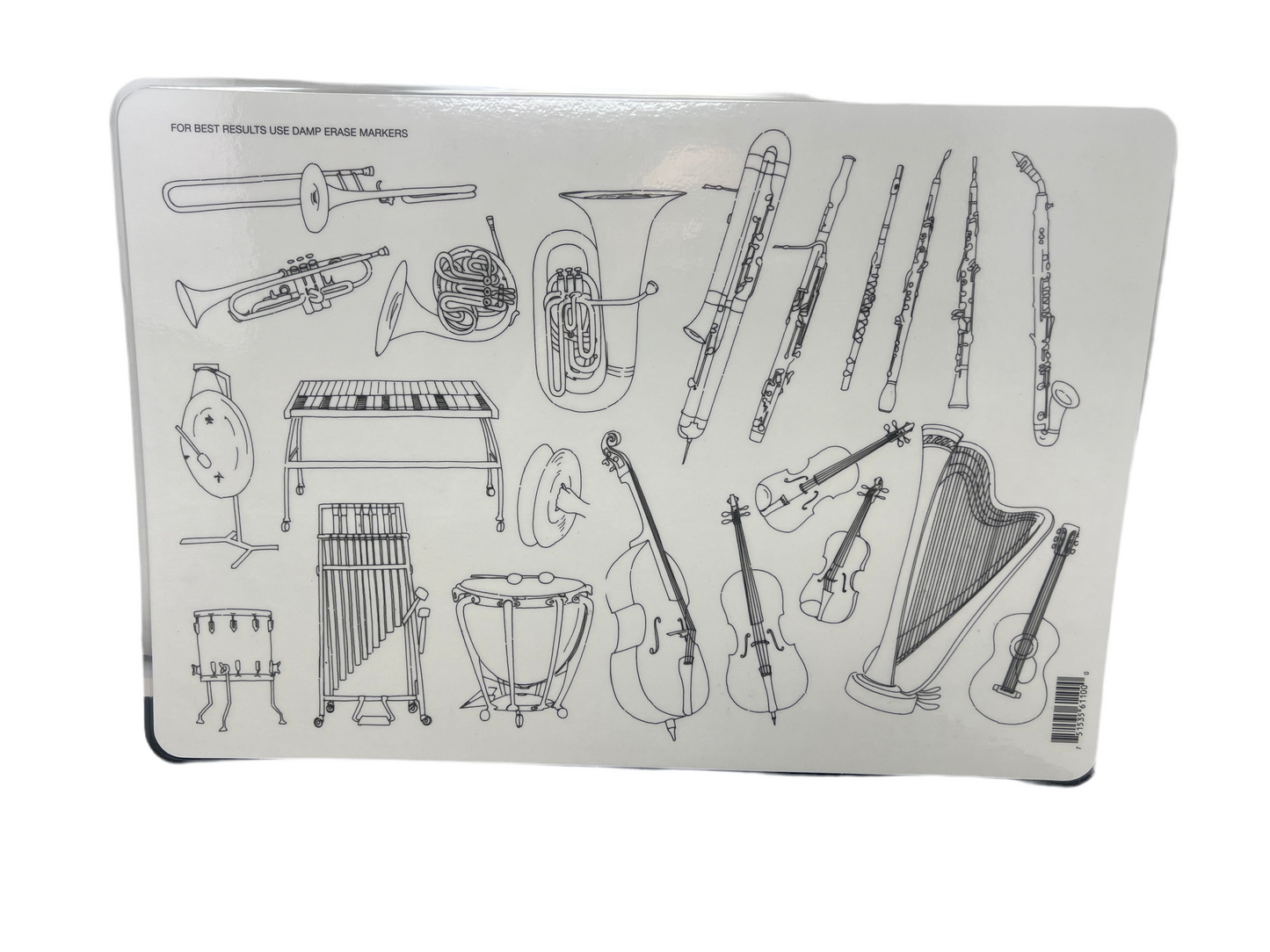 MUSIC PLACEMAT 17.5''X12''