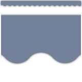 AEGEAN BLUE SCALLOPED BORDER TRIM