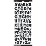Sticko Alphabet Stickers | Black Glitter | 93 pieces