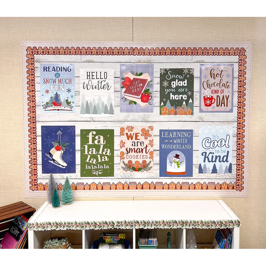 Gingerbread Houses Die-Cut Border Trim