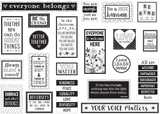 CELEBRATE DIVERSITY MINI BULLETIN BOARD 21PCS