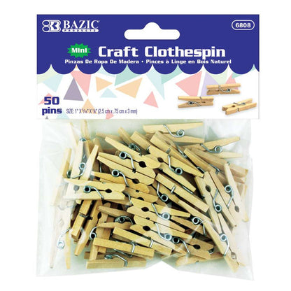 Mini Craft Sticks Natural PQ.50 - JA Riollano