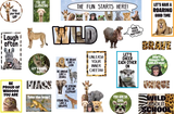GO WILD ANIMALS MINI BULLETIN BOARD