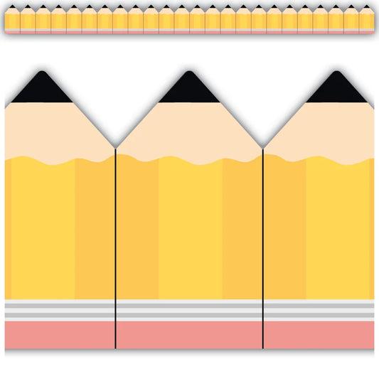 Pencils Die-Cut Border Trim