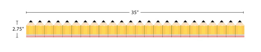 Pencils Die-Cut Border Trim