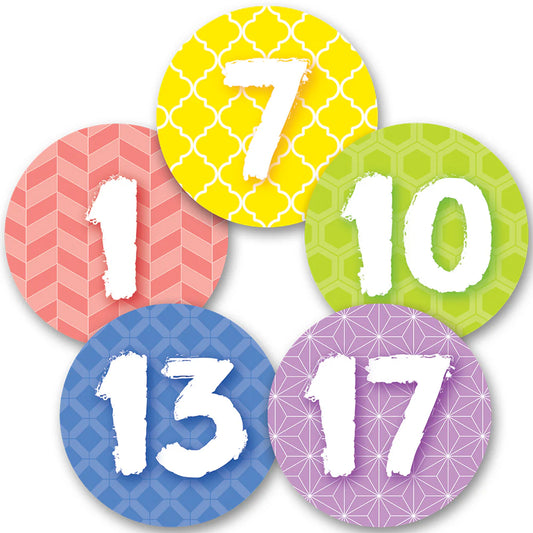 Painted Palette Calendar Days 35 pcs