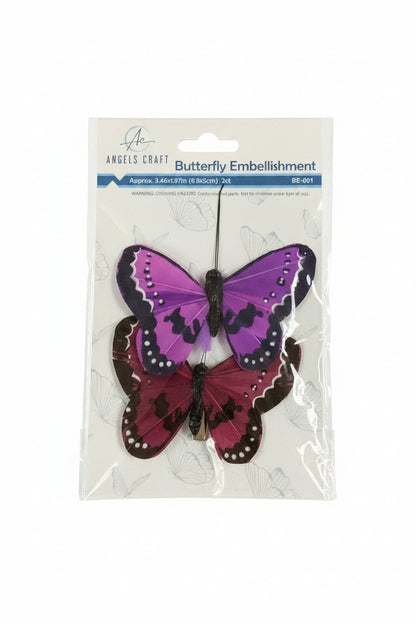 BUTTERFLY EMBELLISHMENT 2PCS