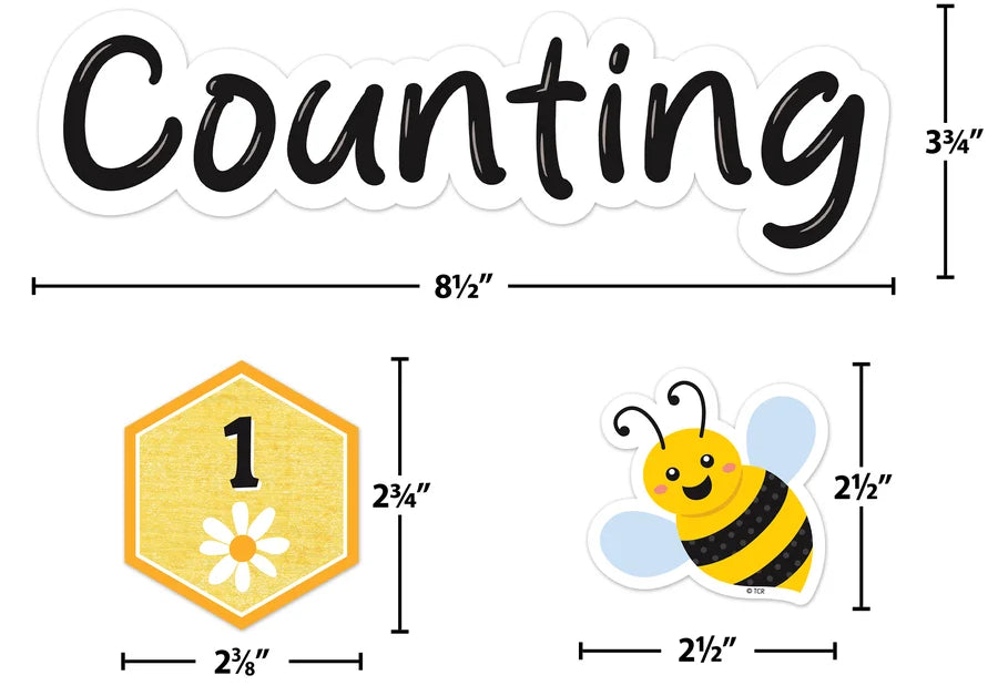 Buzzing Bees Counting to 100 Days Mini Bulletin Board