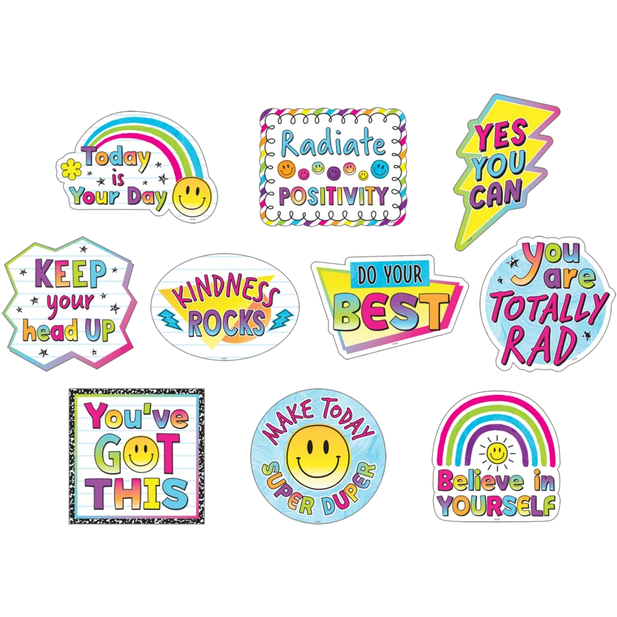 Brights 4Ever Positive Sayings Accents 30 PCS