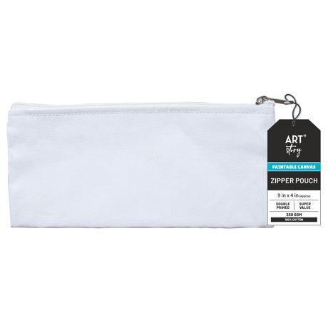 Little Birdie Customizable Canvas Zipper Pouch | 1 Pkg