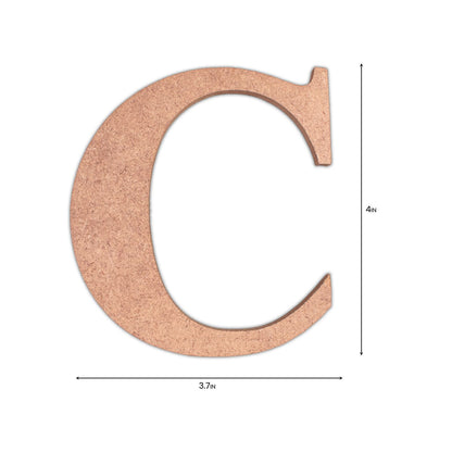 C  Little Birdie MDF Alphabets Upper Case | 4" | 1 Pkg
