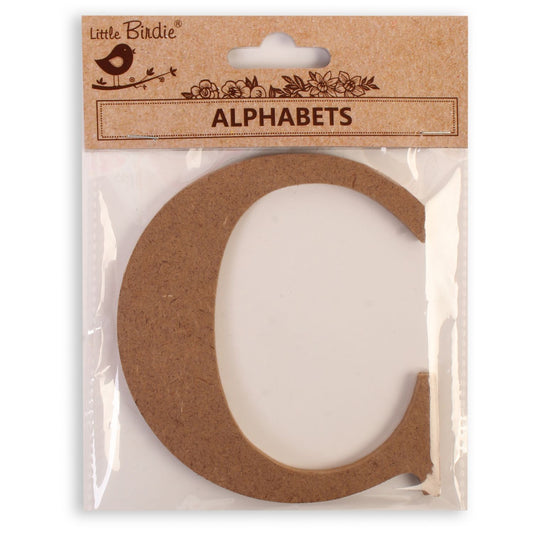C  Little Birdie MDF Alphabets Upper Case | 4" | 1 Pkg