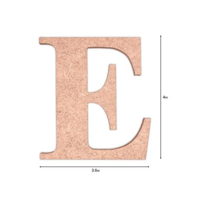 E Little Birdie MDF Alphabets Upper Case | 4" | 1 Pkg