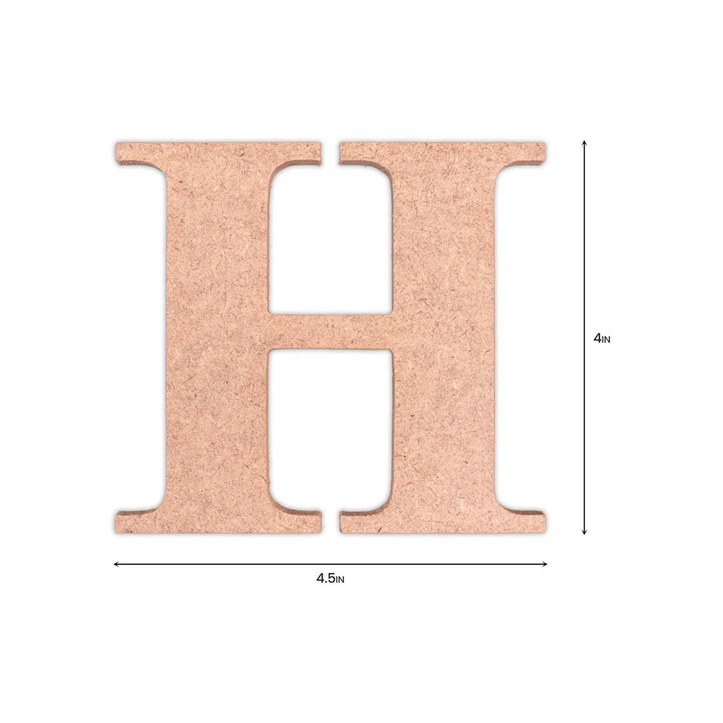H Little Birdie MDF Alphabets Upper Case | 4" | 1 Pkg