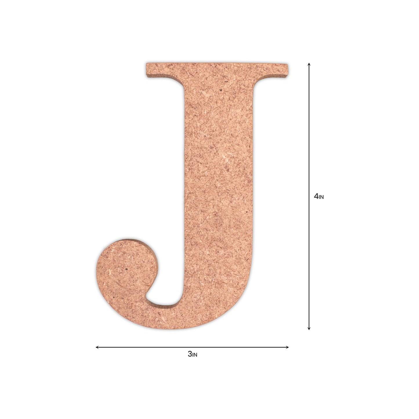 J  Little Birdie MDF Alphabets Upper Case | 4" | 1Pkg