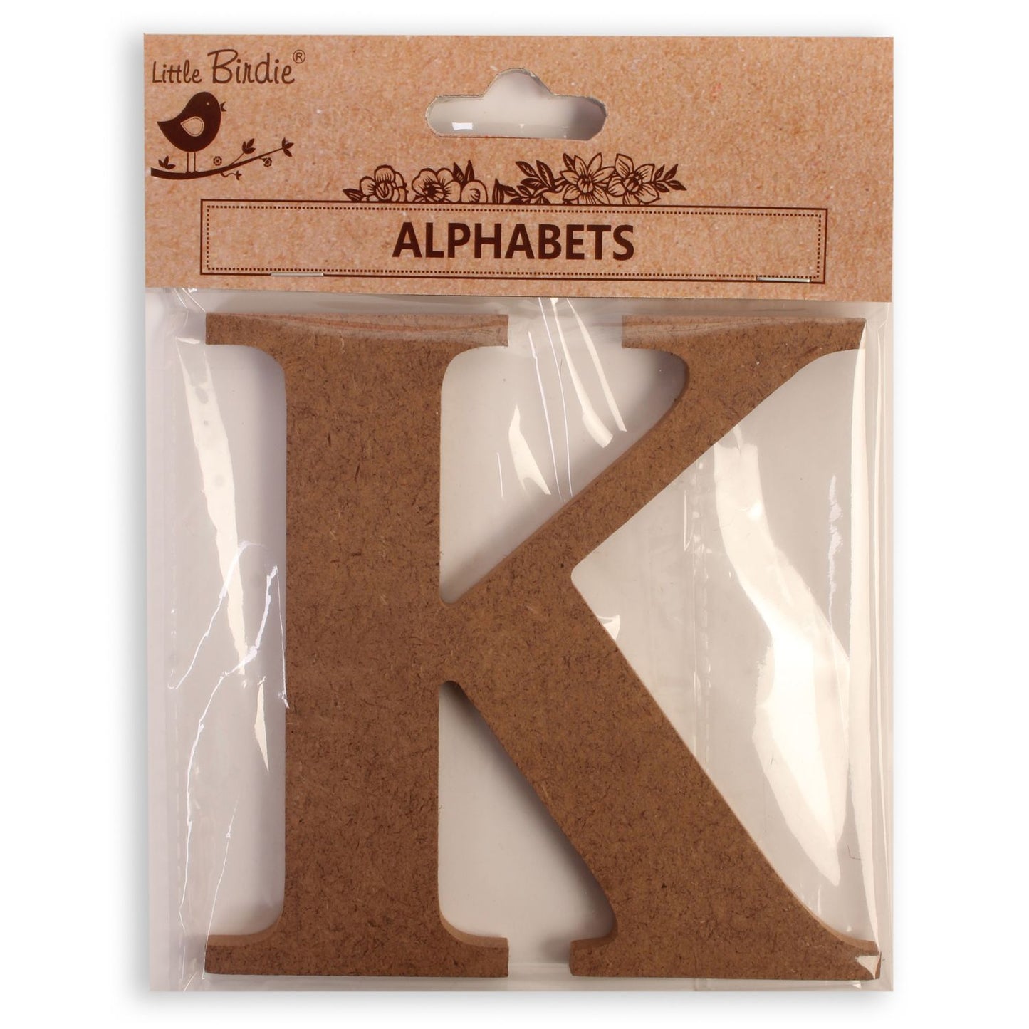K  Little Birdie MDF Alphabets Upper Case | 4" | 1Pkg