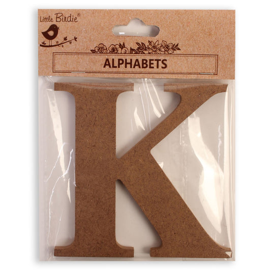 K  Little Birdie MDF Alphabets Upper Case | 4" | 1Pkg