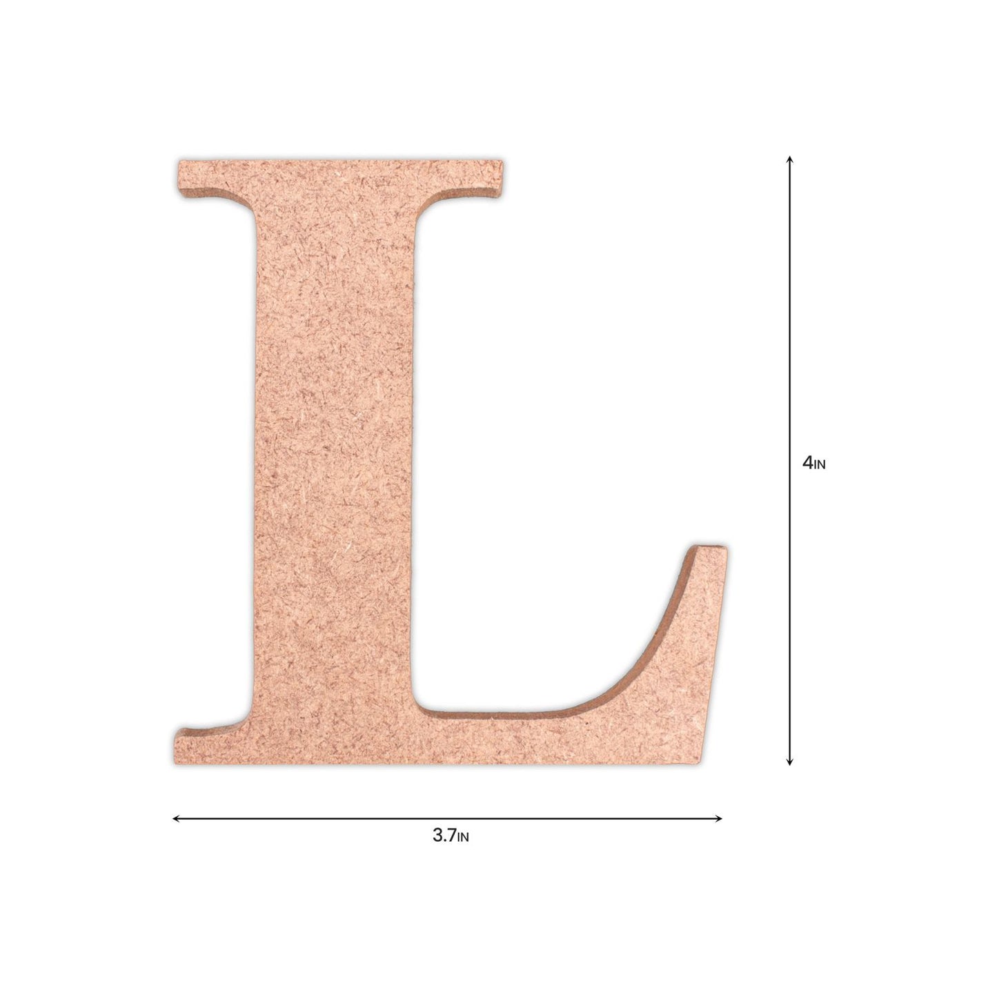 L  Little Birdie MDF Alphabets Upper Case | 4" | 1Pkg